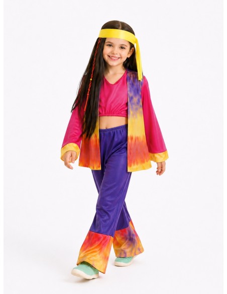 Costume Hippie per Ragazza | Costumi per Bambini Il Re del Carnevale